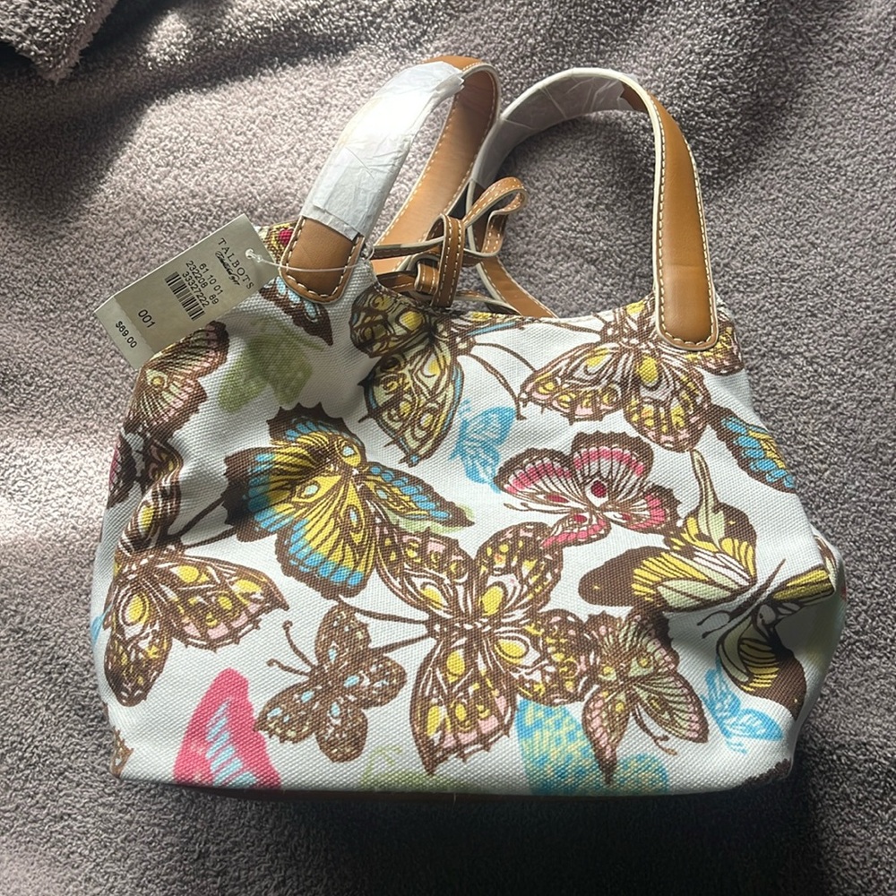 Talbots Butterfly Bucket Bag